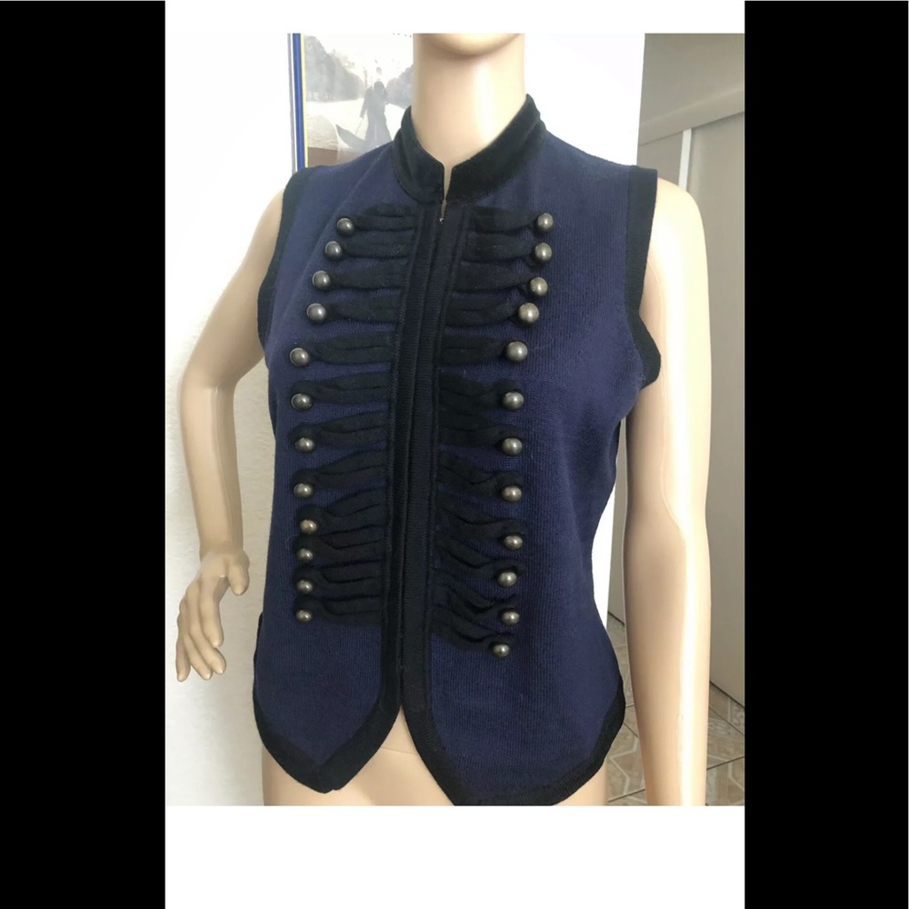 Lauren by Ralph Lauren Military Toggle Vest